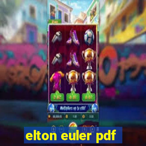 elton euler pdf